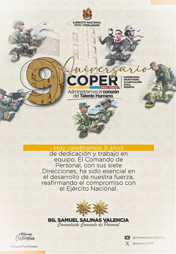 Comando de Personal, 9 años de compromiso y excelencia en la gestión del talento humano del Ejército Nacional