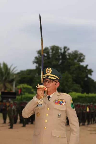 Ceremonia militar de transmisión de mando de la Décima Brigada en Valledupar