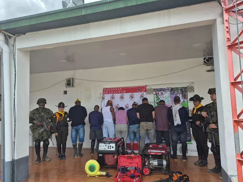 32 capturas por minería ilegal ha logrado la Sexta Brigada en el departamento del Tolima