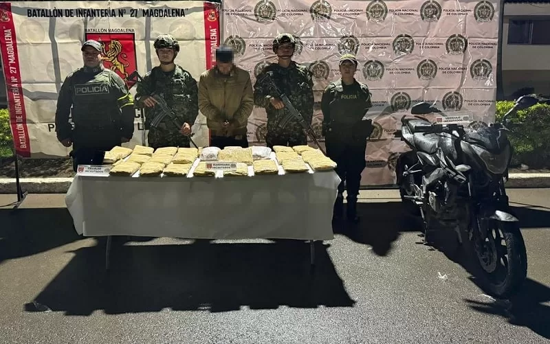 Hombre fue capturado con 15 kilos de marihuana en Pitalito, Huila