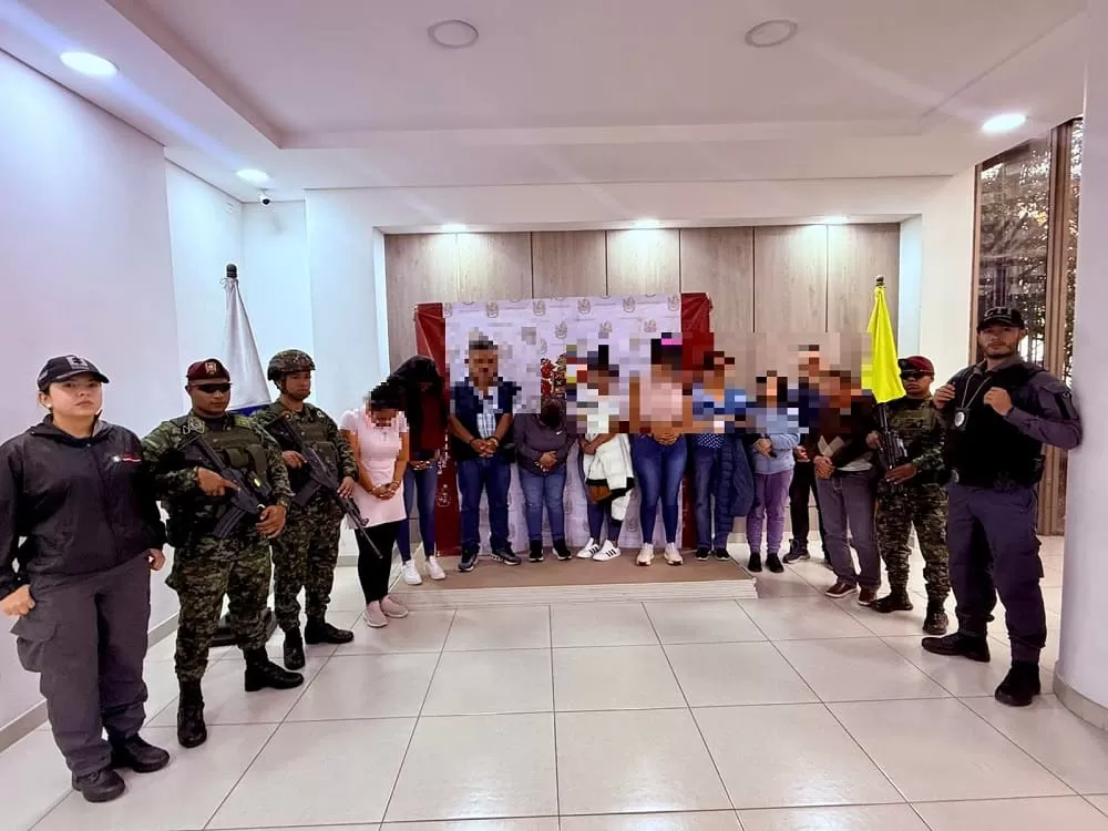 Ejército y Fiscalía capturan en Bogotá a diez presuntos integrantes del grupo de delincuencia común organizada El Dorado