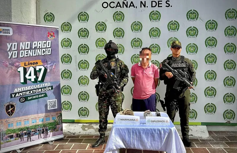 Capturado en Norte de Santander alias Carlos o Caliche, explosivista del GAO ELN