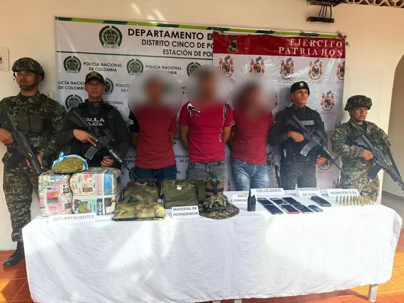 Capturado cabecilla y tres integrantes de las redes de apoyo al terrorismo del GAO-r Frente 57 Yaír Bermúdez