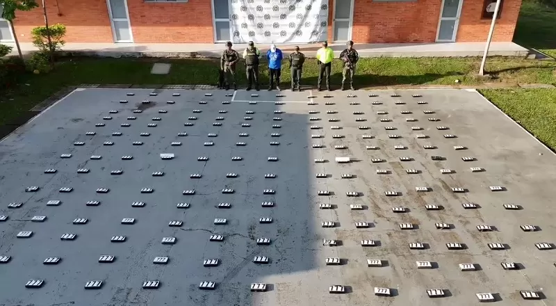 Ejército Nacional y Policía Nacional incantauron más de 270 kilos de cocaína al GAO-r 39 en el Meta