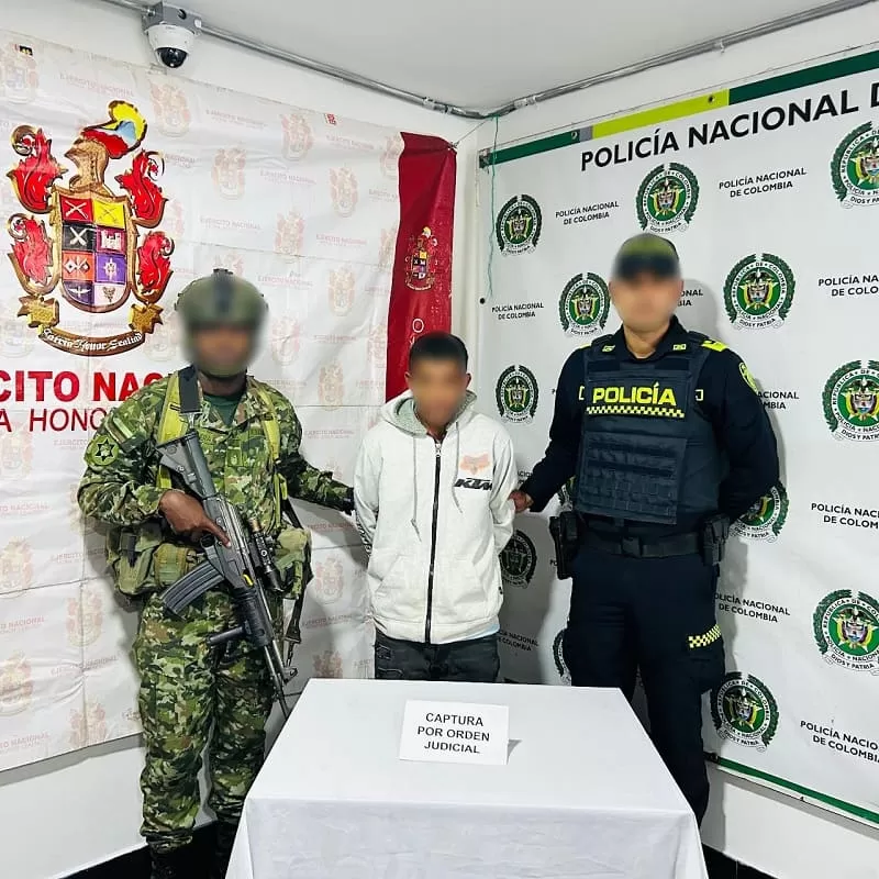 En Risaralda, el Ejército Nacional logró la captura de alias Mamita, integrante del GAO Clan del Golfo