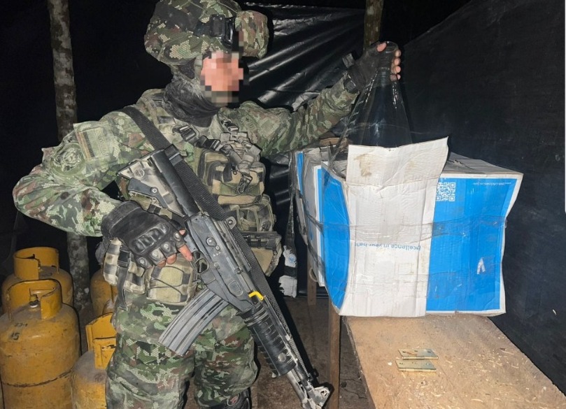 Ejército Nacional asestó golpe a las economías ilícitas en zona rural de Valle del Guamuez, Putumayo