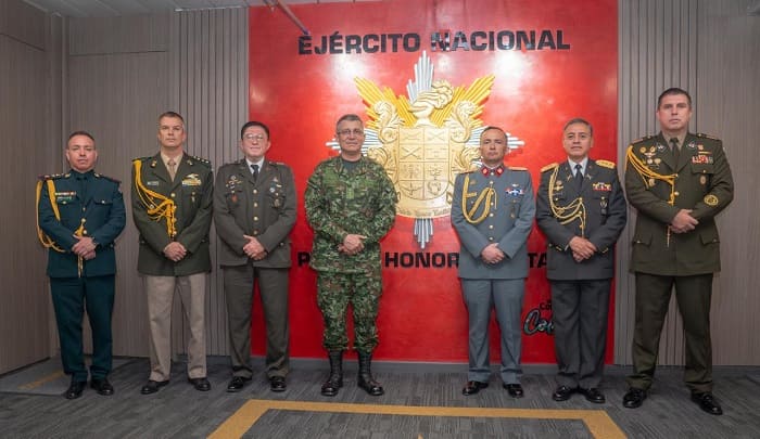 Ejército Nacional fortalece lazos de cooperación con agregados militares de varios países de América Latina