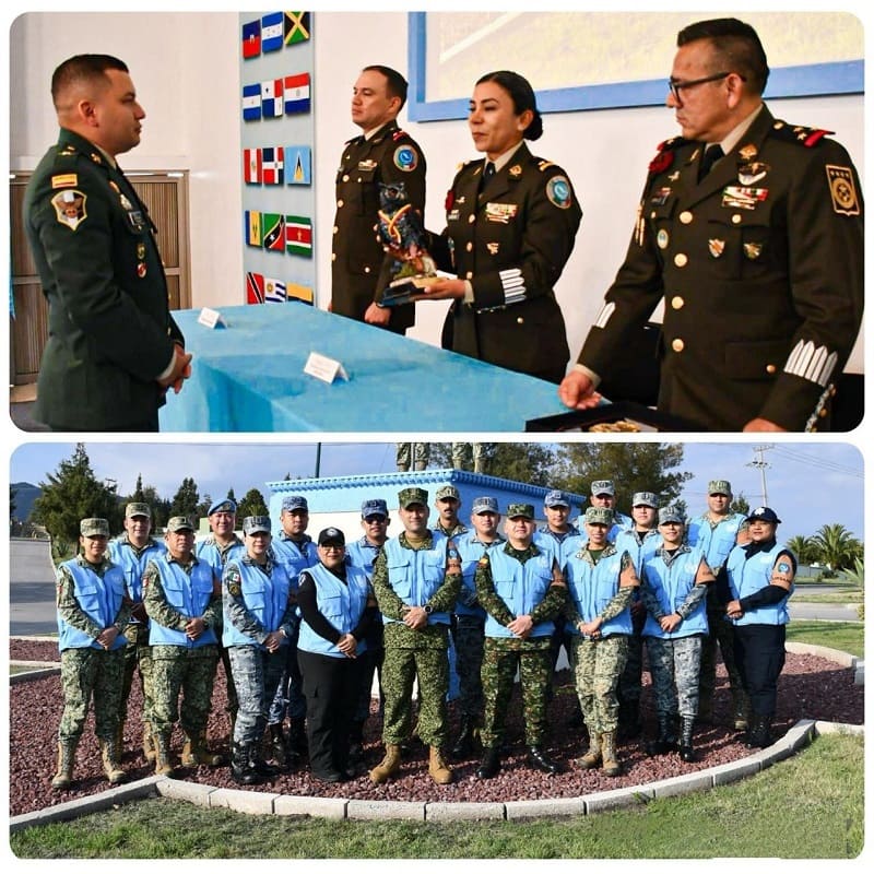 Mayor del Ejército de Colombia se destaca en curso  internacional de la ONU sobre protección de civiles en  México