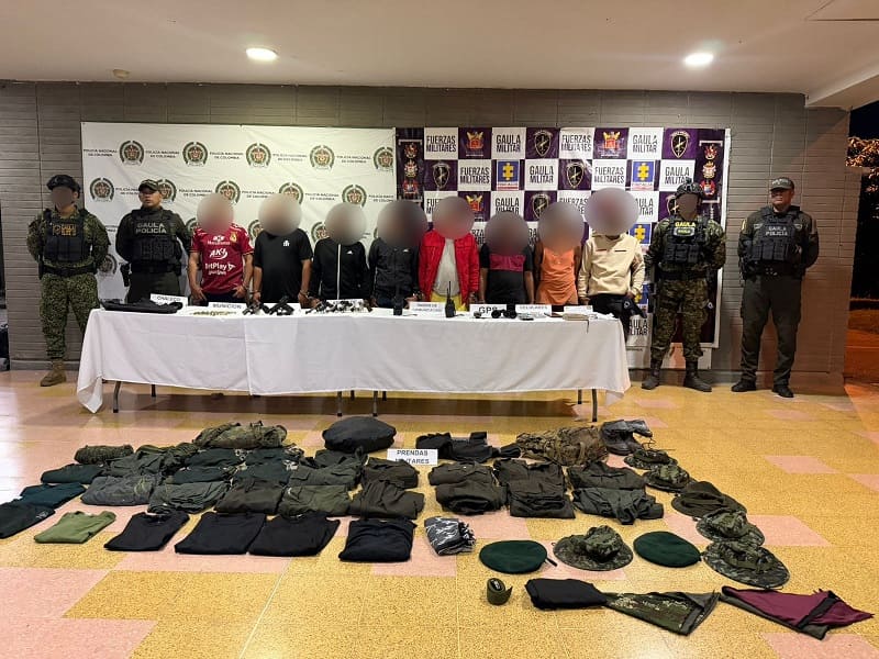 Operación Pijao: Ejército Nacional desarticuló en Tolima red criminal de la estructura residual Darío Gutiérrez con la captura de 14 de sus integrantes