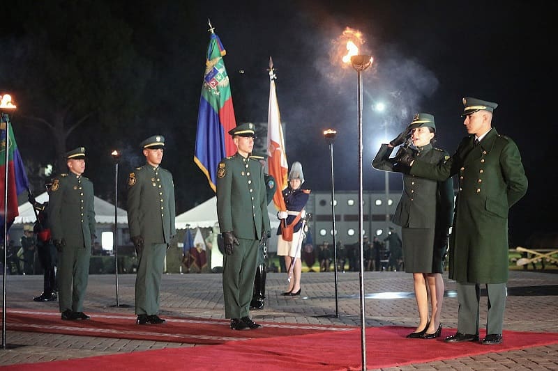 Future officers from the Girardot and Cabal companies select their branches at the Military Academy