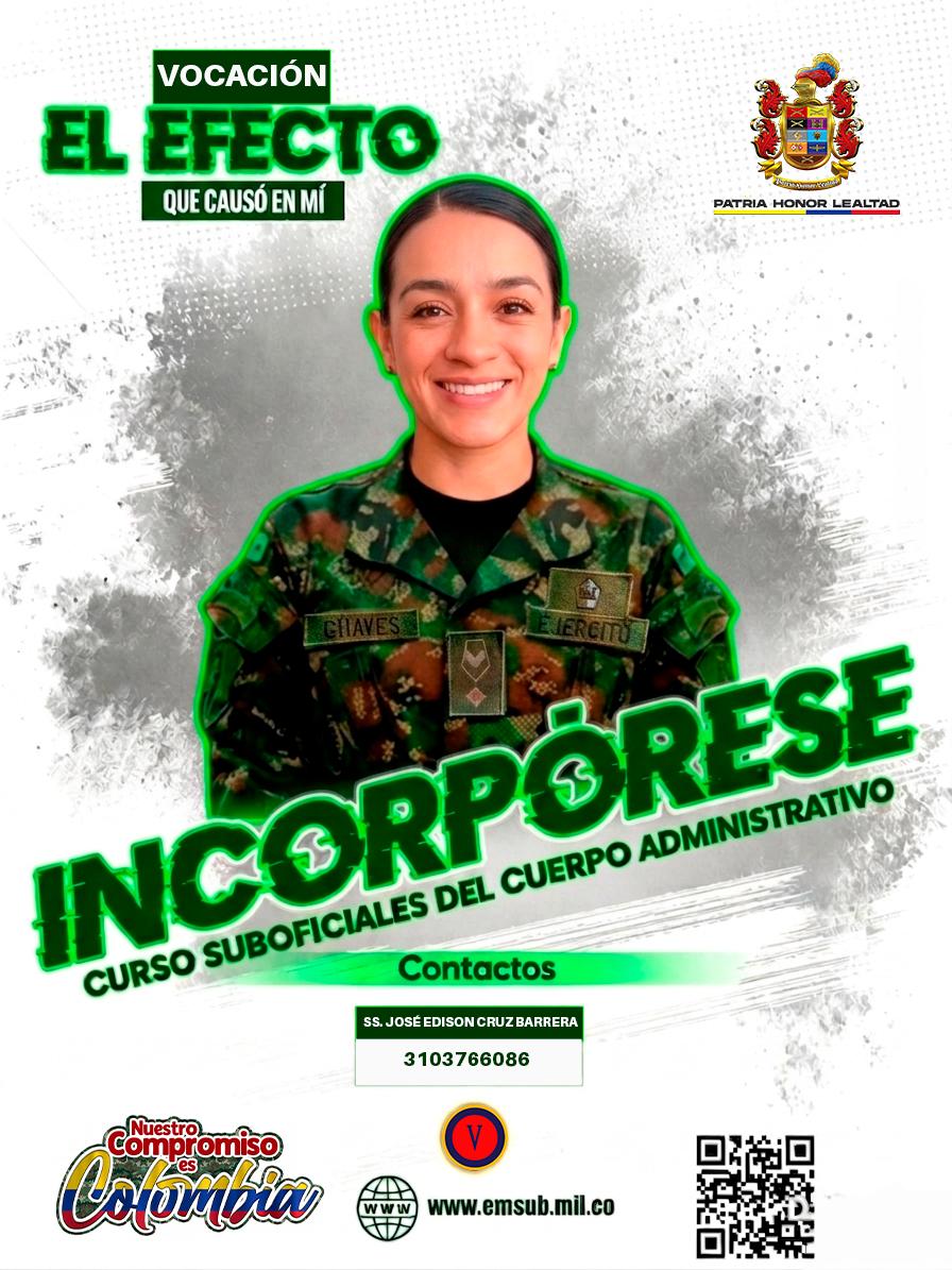 Quinta División invita a técnicos y tecnólogos del centro del país a incorporarse como suboficiales administrativos del Ejército Nacional