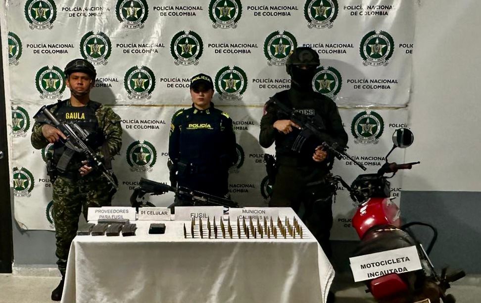 Golpe al Clan del Golfo en el Suroeste antioqueño: un capturado y armamento incautado