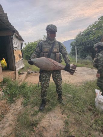 Ejército Nacional destruyó depósito con cerca de una tonelada de explosivos del ELN en Norte de Santander