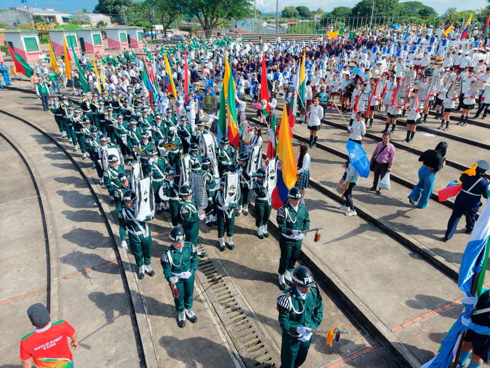 Banda de la Policía Militar N.° 13 participó en la “Marcha de la Libertad” desde el Batallón de Ingenieros de Combate N.° 18