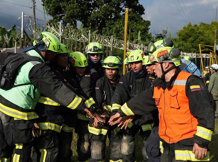 Equipo colombiano USAR COL-1 apoya labores de búsqueda y rescate en Caracas, Venezuela