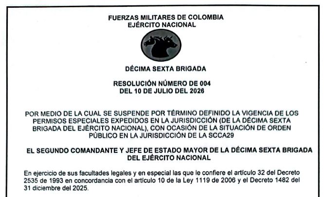 RESOLUCIÓN NÚMERO DE 004  DEL 10 DE JULIO DEL 2026