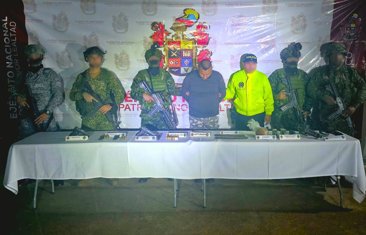 Operación conjunta golpea capacidad armada y explosiva de estructura residual en Meta