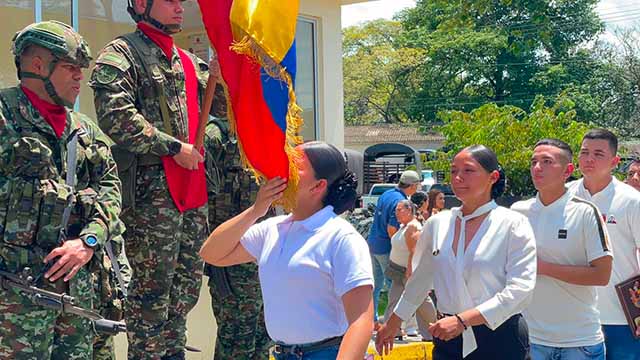 Con orgullo, la Séptima Brigada licenció a 75 soldados que culminaron su servicio militar en el Meta