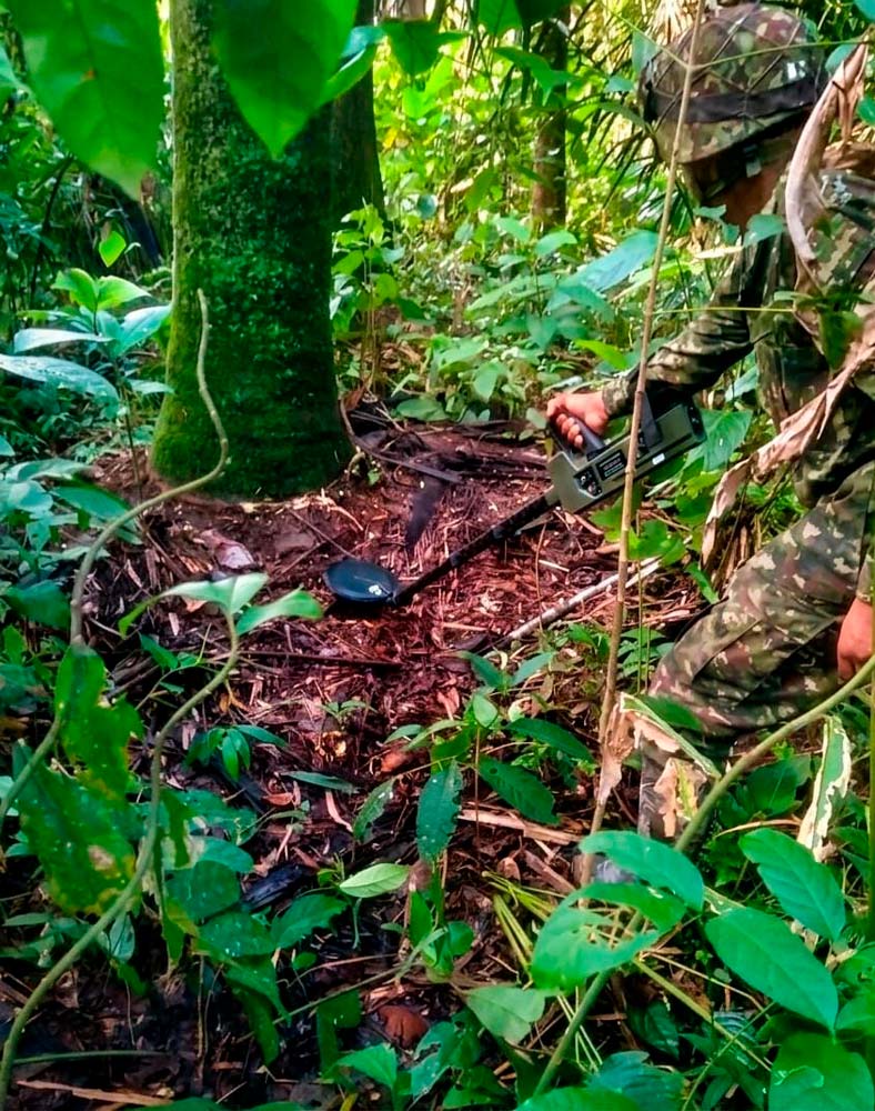 Ejército Nacional destruye área minada en cercanías a escuela rural en el municipio de Tame, Arauca