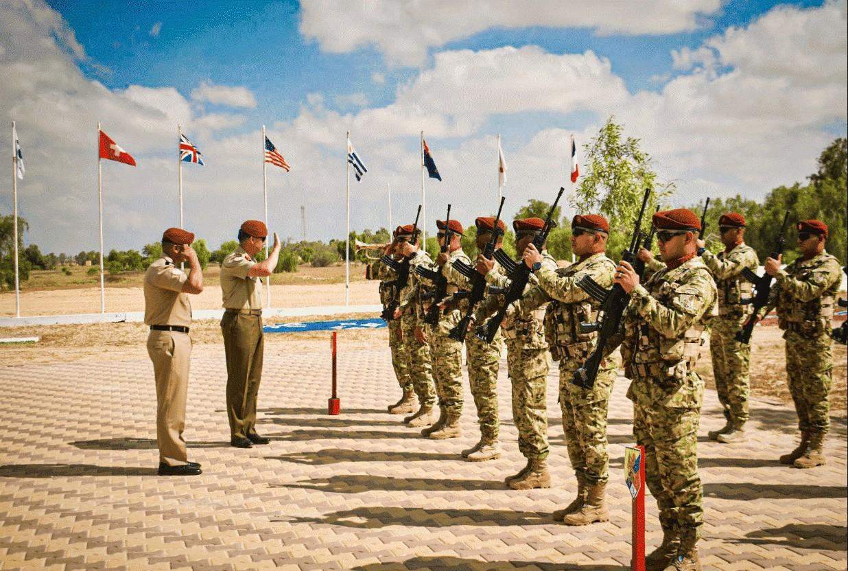 Batallón Colombia conmemoró los 216 años del Ejército Nacional desde la península del Sinaí
