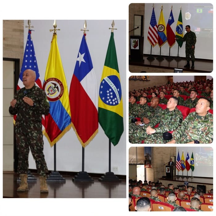 Futuros mayores y capitanes del Ejército Nacional participaron en el XVI Seminario Internacional de Armas Combinadas