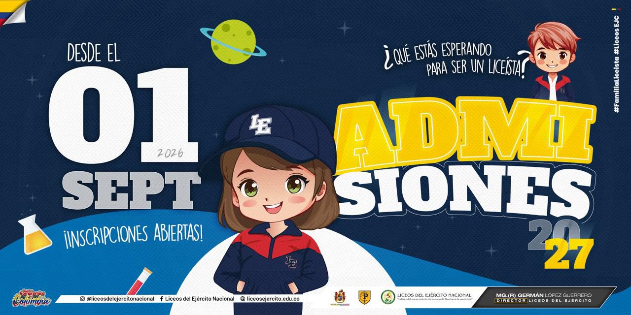 Los Liceos del Ejército abren oficialmente la campaña de admisiones 2027