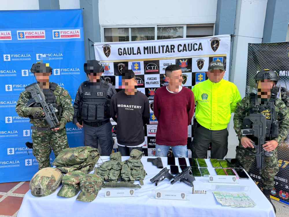 Ejército Nacional capturó a dos presuntos integrantes de Los Piratas, señalados de extorsionar y secuestrar en la vía Panamericana