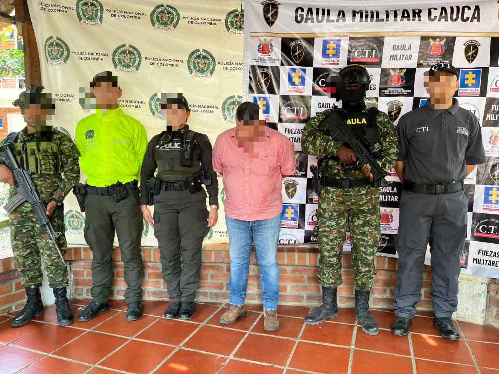 Capturado en Cauca uno de los cabecillas más buscados de Caquetá, vinculado a la estructura de alias Iván Mordisco