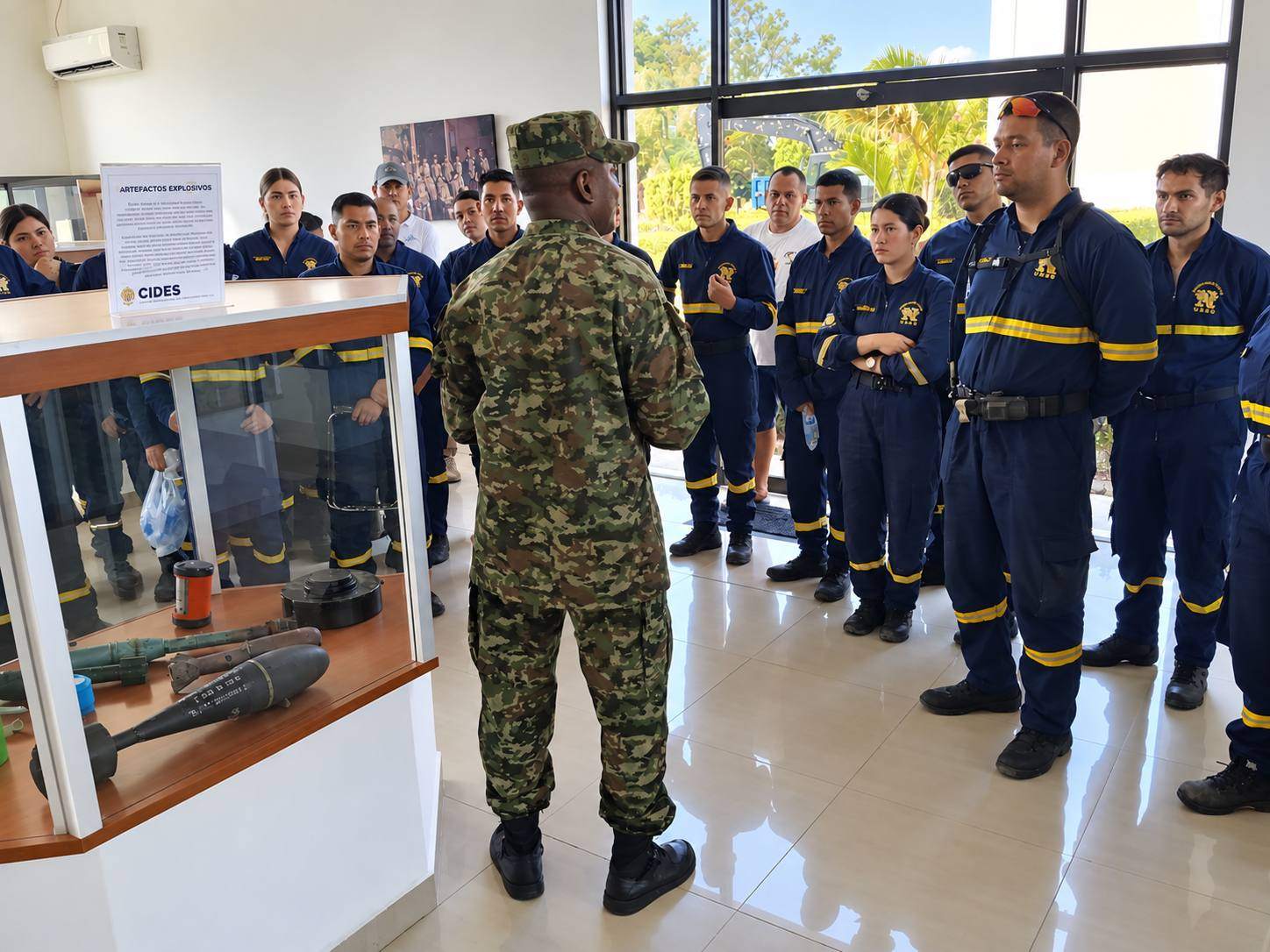 Personal de Atención Prehospitalaria de la UMNG visita el CIDES y conoce la experiencia del Ejército en desminado