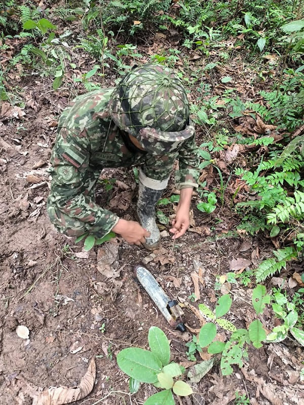 Ejército Nacional destruye área minada en Puerto Rondón, Arauca