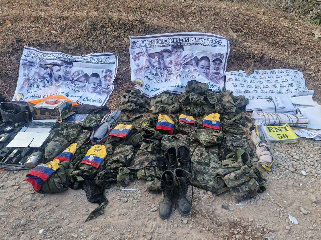 Ejército Nacional y Policía en combate de encuentro, logra un golpe contundente contra el GAO-r Comisión Gerónimo Galeano, en Chaparral