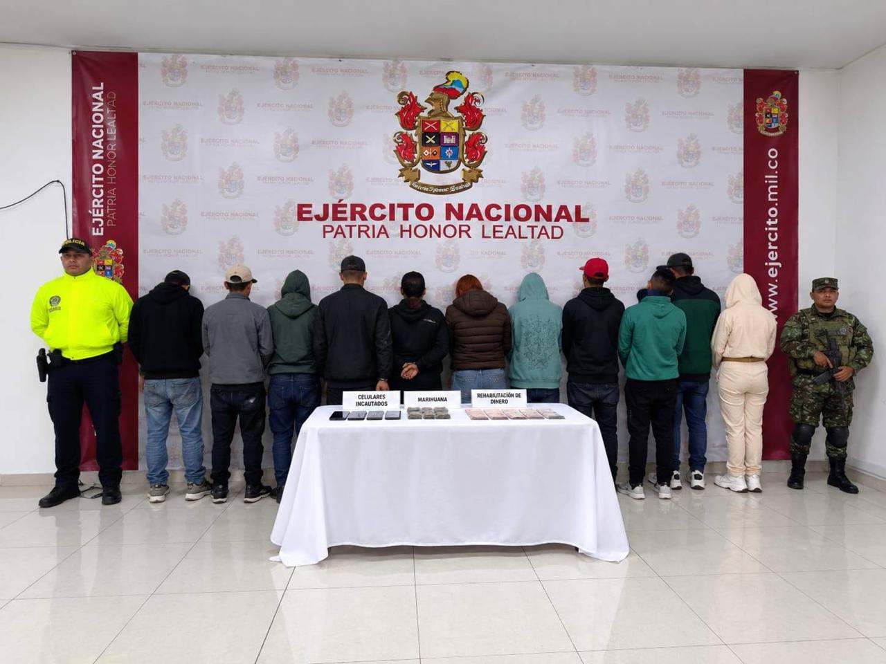 Once capturas dejan como resultado la desarticulación del grupo delincuencial La Frontera, en Cundinamarca