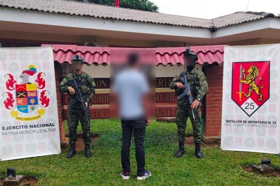 Integrante de los Comandos de Frontera se somete a la justicia en Villagarzón, Putumayo