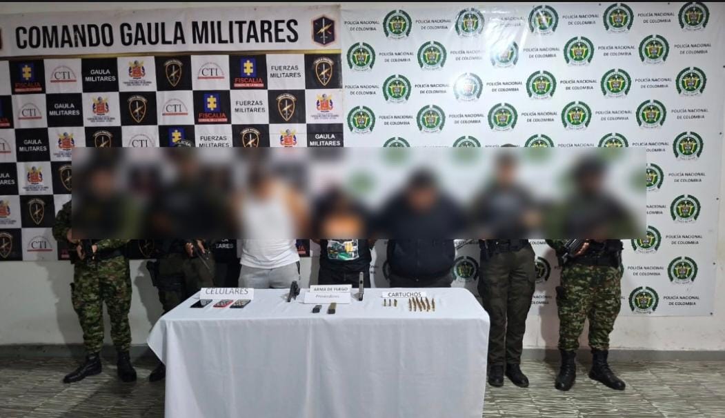 Ejército y Policía capturan a tres presuntos integrantes de red criminal dedicada a la extorsión y el secuestro en el Valle del Cauca